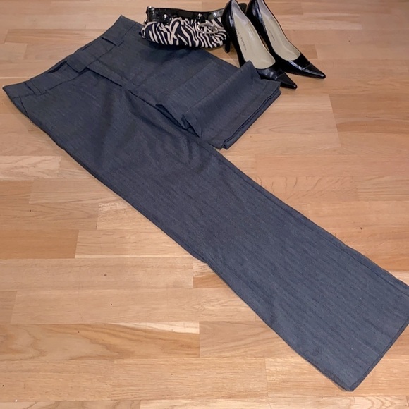 ✅Nylon By DEX full length dress pants, grey/black herringbone,hook, button zip 🩶 - Picture 2 of 7